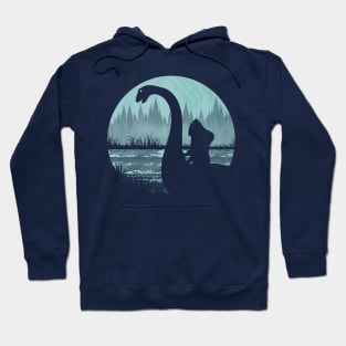 BIgfoot Riding Loch Ness Monster Hoodie